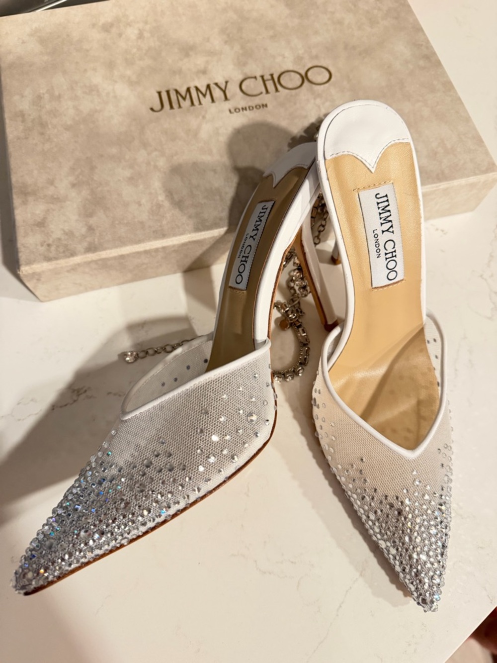 Jimmy Choo Saeda crystal-embellished pumps - Picture 11 of 11